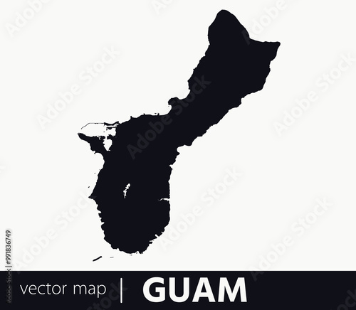 U.S Inhabited territories. Guam vector map. you can use it for any needs.