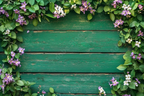 A wood-stemmed climber blooming with Perfoliate Honeysuckle (Lonicera caprifolium) by a wooden wall.