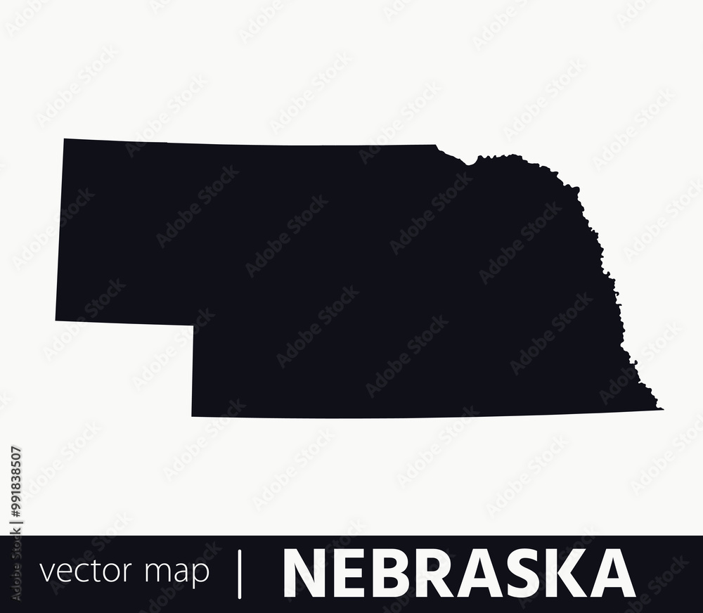 U.S states map. State of Nebraska vector map. you can use it for any needs. U.S states map. State of Nebraska vector map. you can use it for any needs.