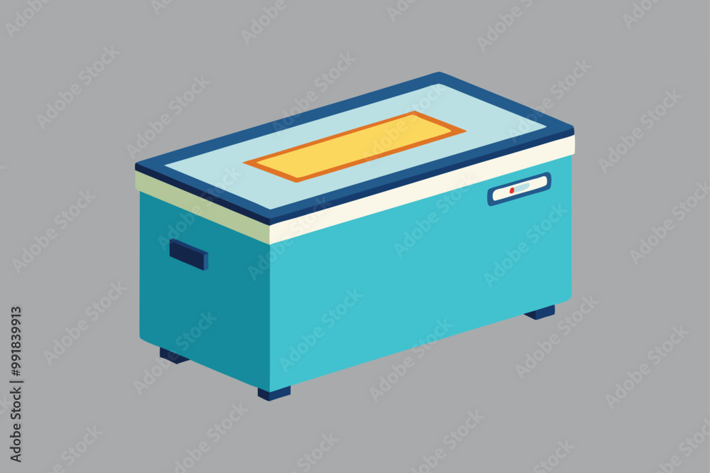 Chest Freezer vector art illustration Chest Freezer vector art illustration