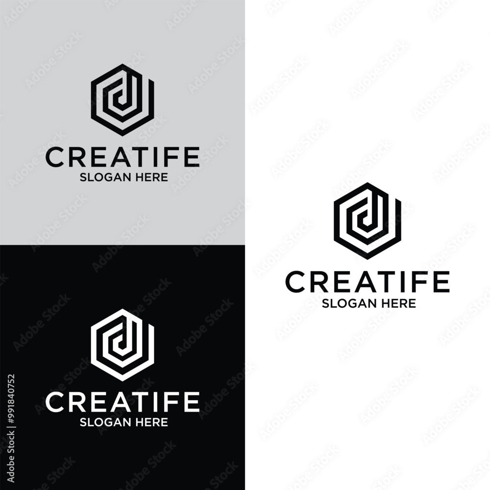 D logo design Vector iimage D logo design Vector iimage