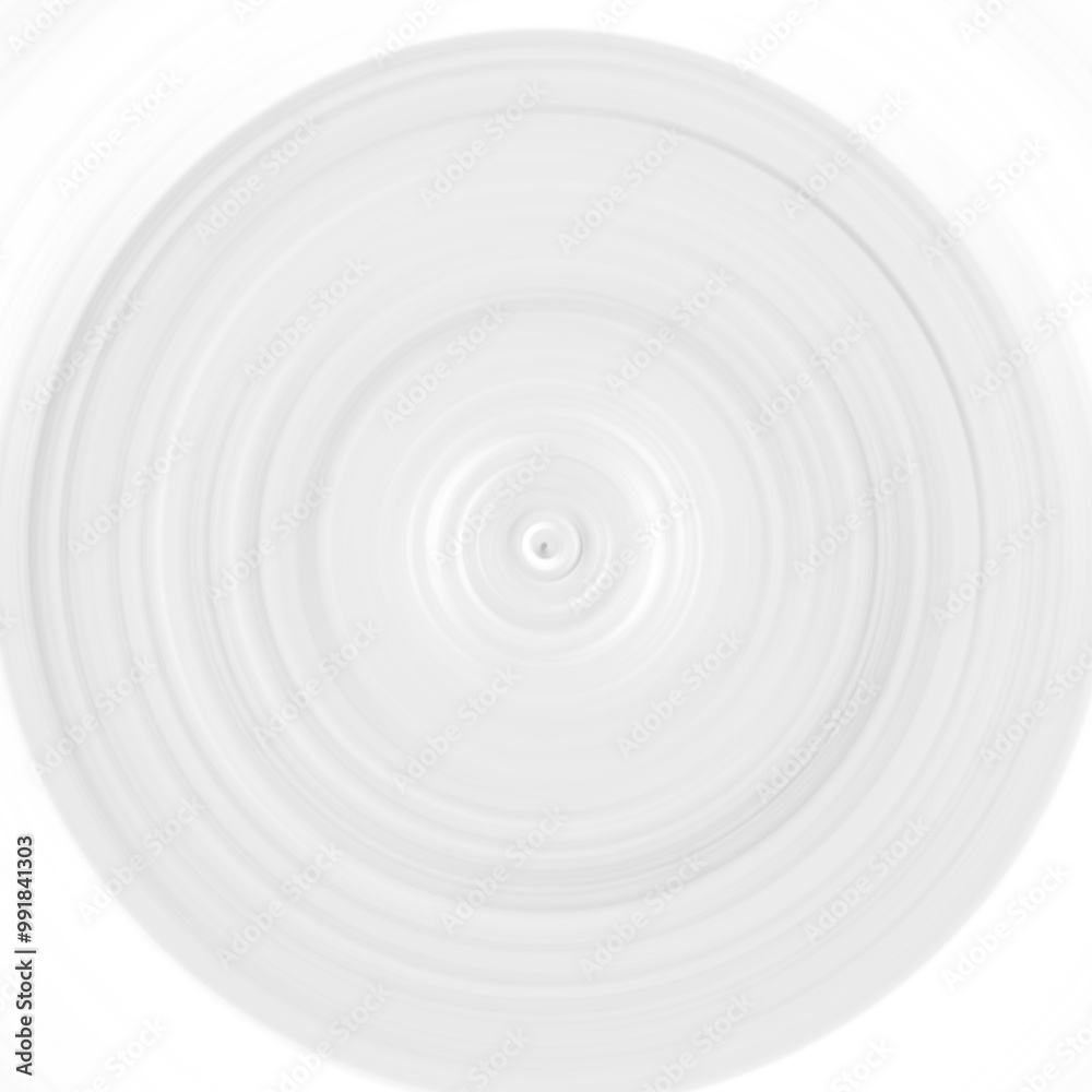 Fototapeta premium Black and white radial motion effect. Abstract rounded background. Grayscale curves and sphere.