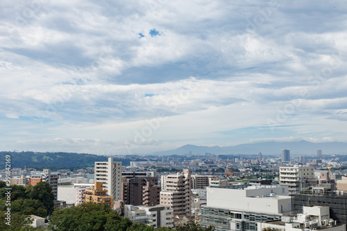 ビルの屋上からの景色