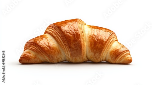 Golden Croissant: A freshly baked croissant, perfectly golden and flaky, ready to satisfy your cravings. Its intricate layers and buttery aroma speak volumes about its exquisite taste. 