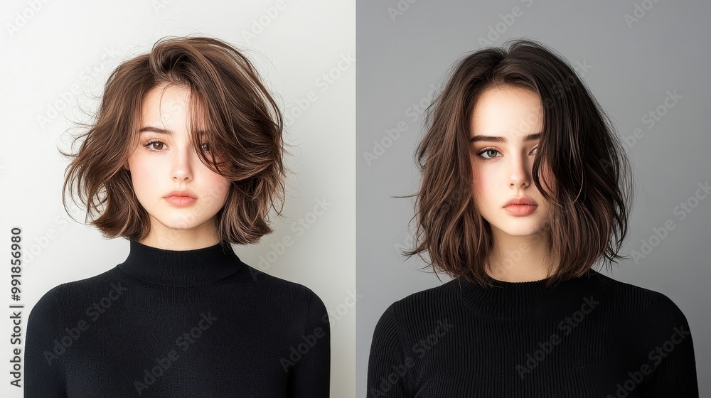 Stylish Portraits of Female Haircuts and Styles Stylish Portraits of Female Haircuts and Styles