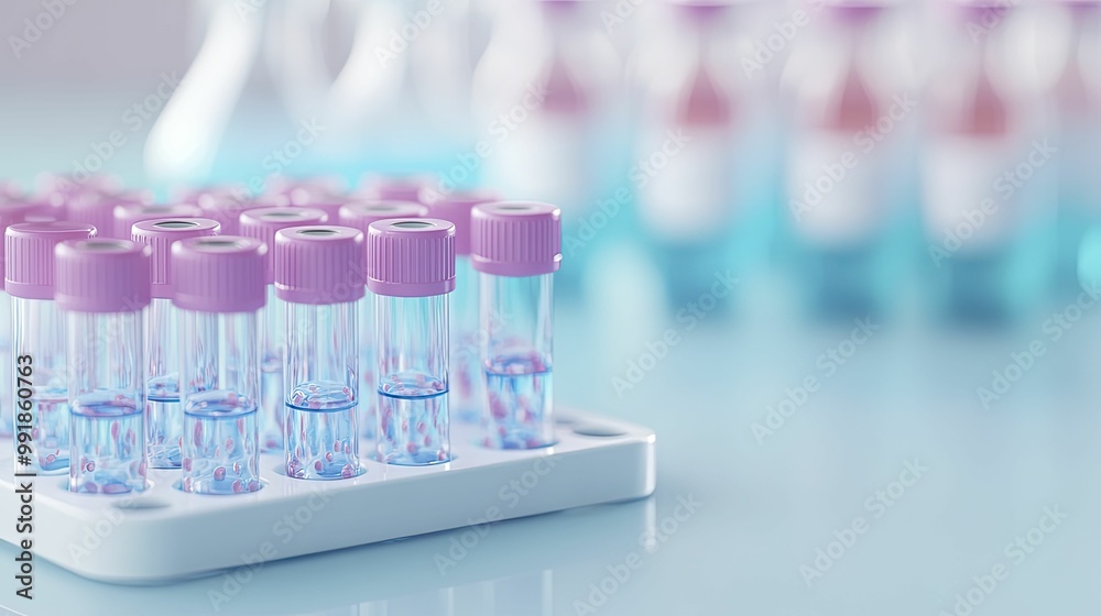 Molecular Diagnostic Tools, tools for molecular diagnostics, set against a clinical environment background, 3D illustration Molecular Diagnostic Tools, tools for molecular diagnostics, set against a clinical environment background, 3D illustration