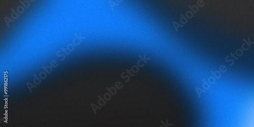 A deep, grainy background highlights a brilliant blue and white abstract noise design on a black header poster, providing ample space for written content