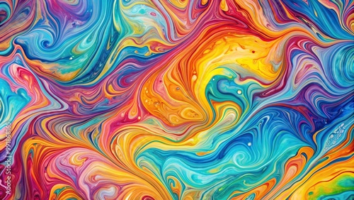 Cheerful and colorful abstract background resembling marbled patterns melting and flowing, design, bright, melting, vibrant, background, stylish, swirls, modern, art, decorative, vibrant