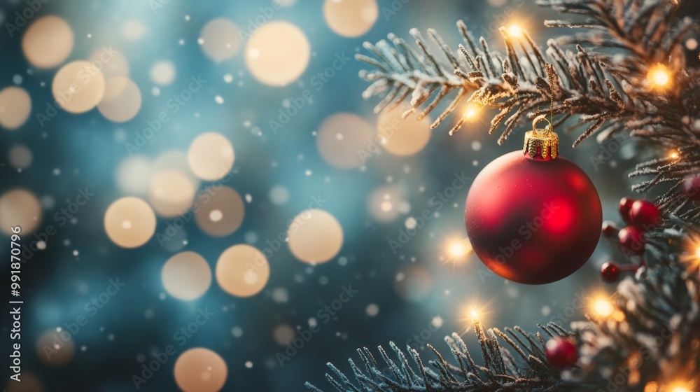 Obraz premium Christmas holiday background. Merry Christmas and happy New Year