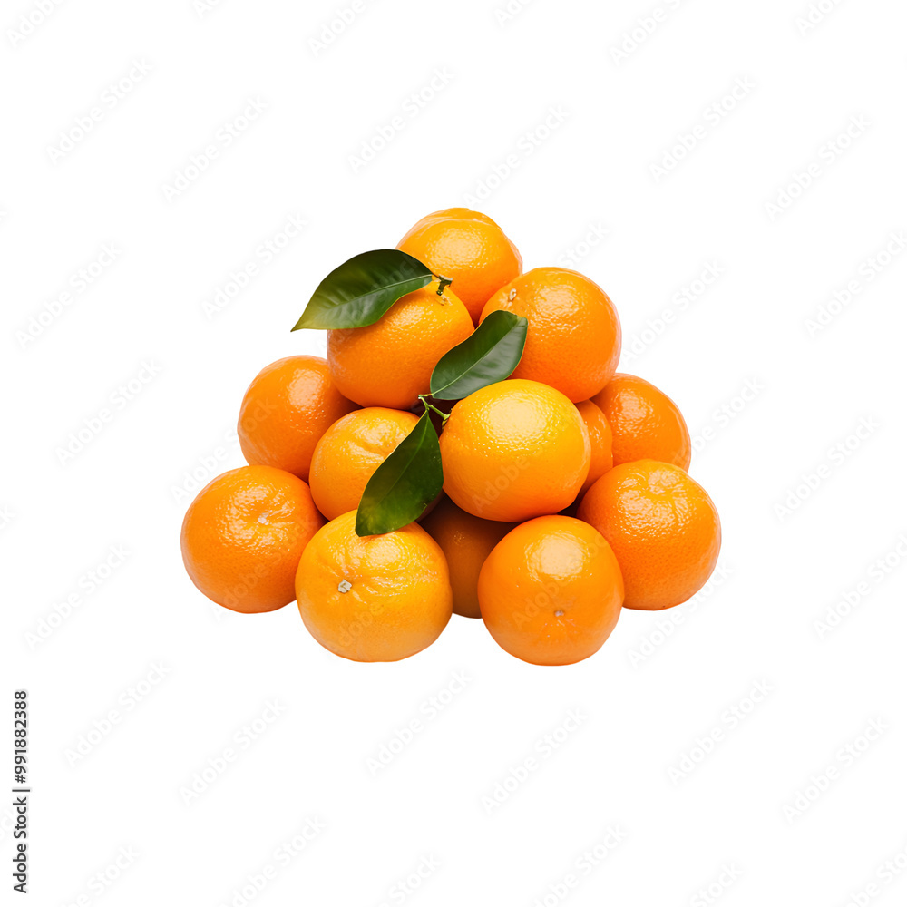 Citrus Fruits - Clementine. A pile of Clementines with one slightly separated from the others, isolated on transparent backdrop. Citrus Fruits - Clementine. A pile of Clementines with one slightly separated from the others, isolated on transparent backdrop.