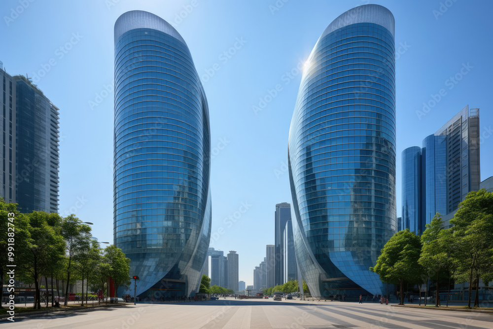 Twin Towers: A Modern Architectural Marvel in the City Twin Towers: A Modern Architectural Marvel in the City