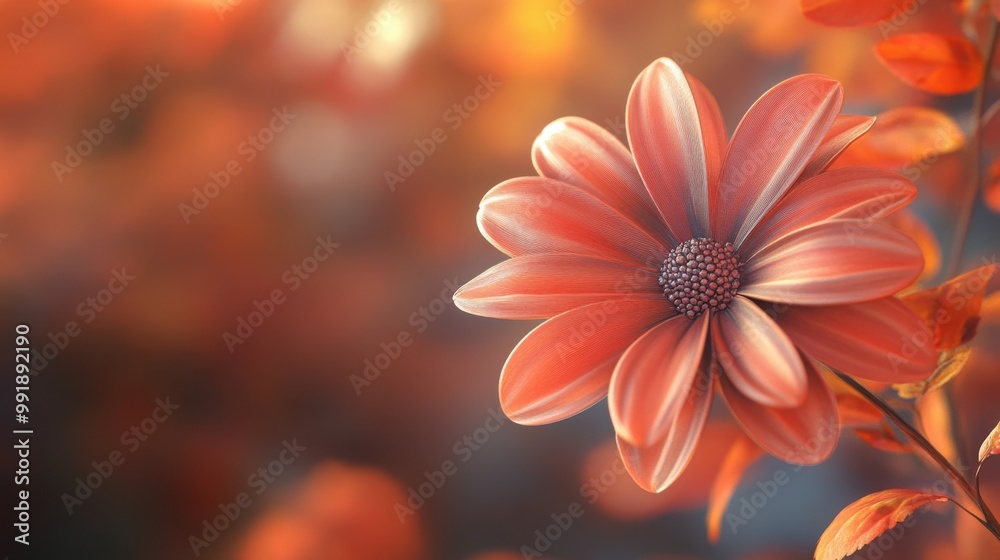 single, vibrant autumn flower single, vibrant autumn flower