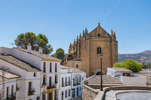 The Church of the Holy Spirit (La Iglesia del Espiritu Santo, around 1505) - Christian temple in Ronda, province of Malaga, Spain. photo