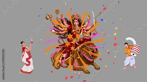 Goddess Durga puja festival in Hinduism photo