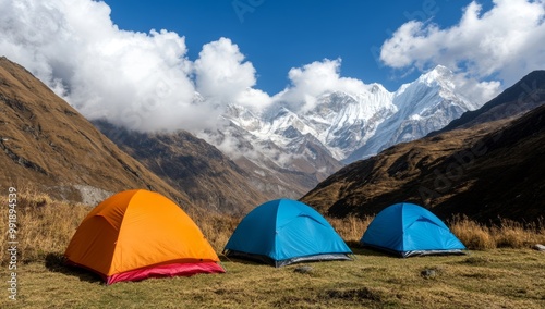 Himalayan Adventure with Tents and Peaks