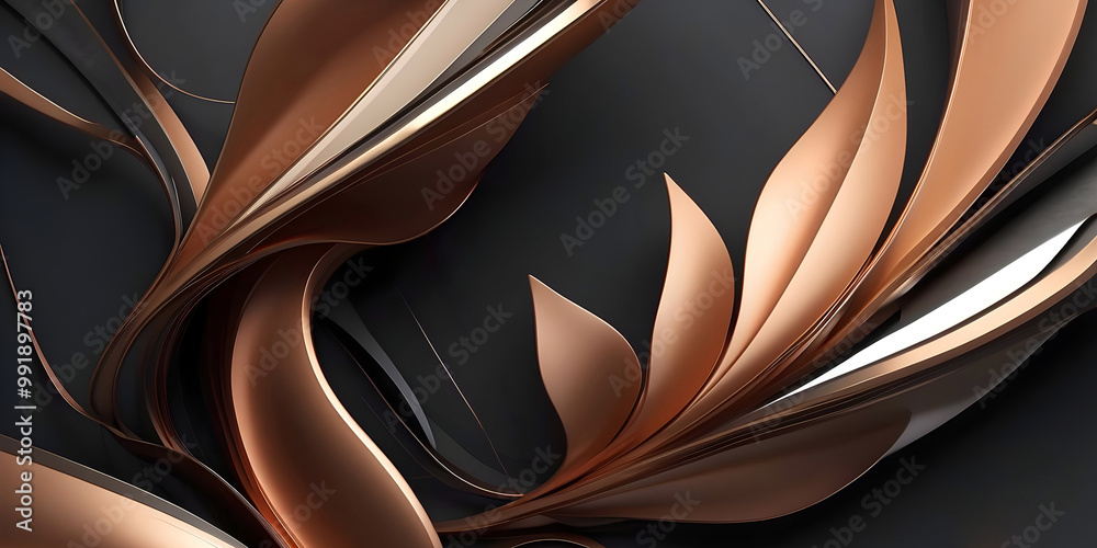 Modern abstract aesthetic background design, autumn colours, art wallpaper, template