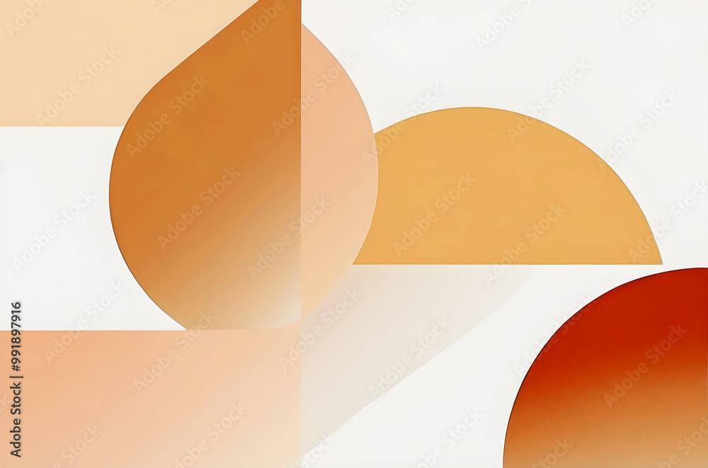Modern abstract aesthetic background design, autumn colours, art wallpaper, template