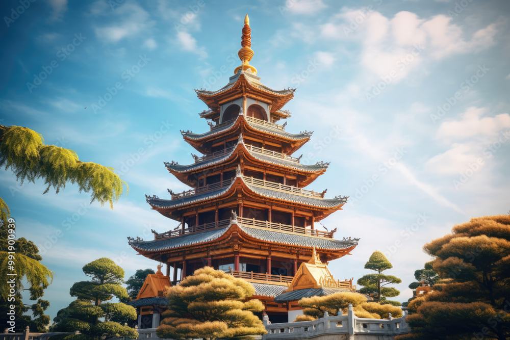 Magnificent Pagoda: A Symbol of Serenity and Tradition Magnificent Pagoda: A Symbol of Serenity and Tradition