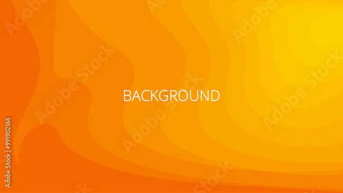 Orange abstract background with sharp wavy lines and gradient transition, dynamic swirl shape. Inclined bends