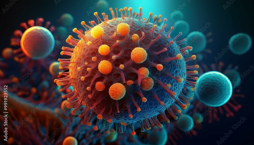 3d rendered illustration of a bacteria 3d rendered illustration of a bacteria