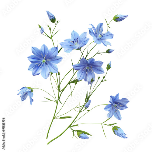 Blue Chicory Flowers