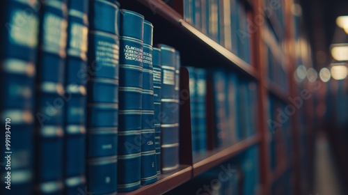 legal code book on a library shelf, library lighting