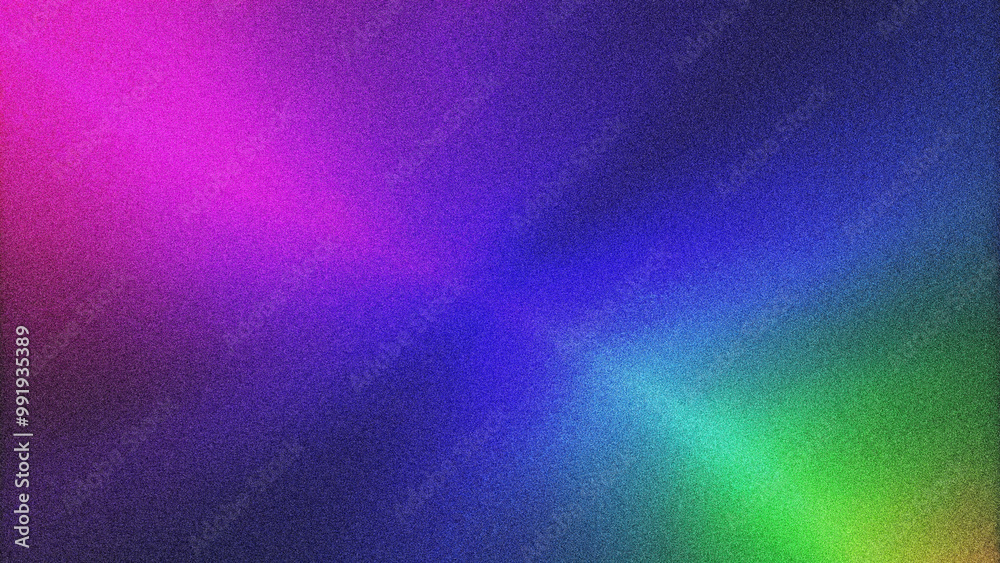 Futuristic Gradient Background Featuring Grainy Noise Texture. Smooth Fluid Shapes and Vibrant Colors for Eye-Catching Poster Designs.