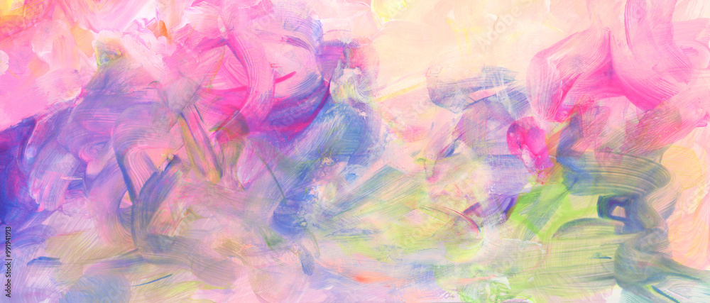 Art Watercolor and Acrylic hand drawn brushstroke smear blot painting wall. Abstract texture bright neon pastel color stain background. Art Watercolor and Acrylic hand drawn brushstroke smear blot painting wall. Abstract texture bright neon pastel color stain background.
