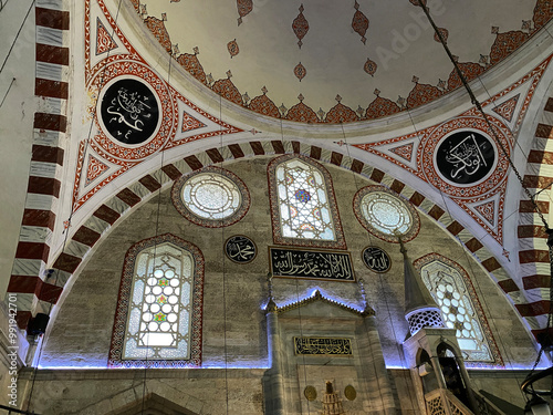 Sokollu Mehmet Pasha Mosque and Complex, located in Luleburgaz, Turkey, was built by Mimar Sinan in the 16th century. photo