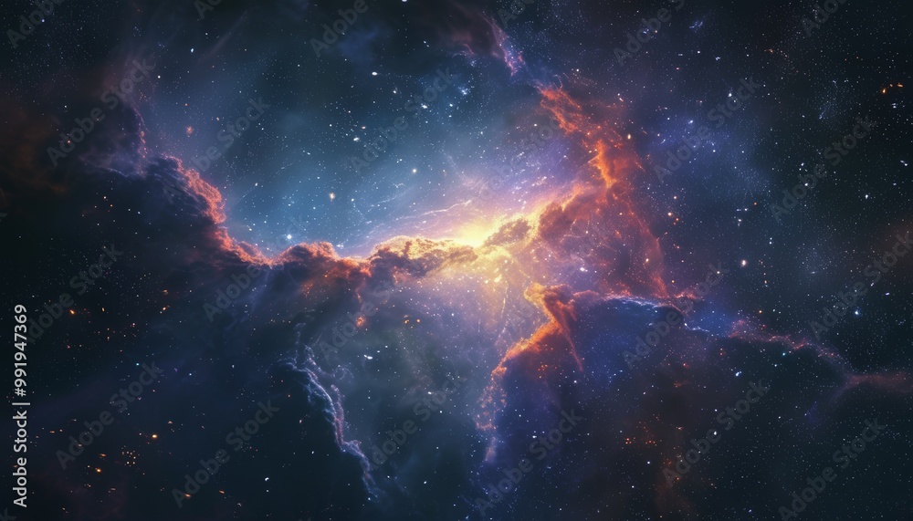 Background with nebula