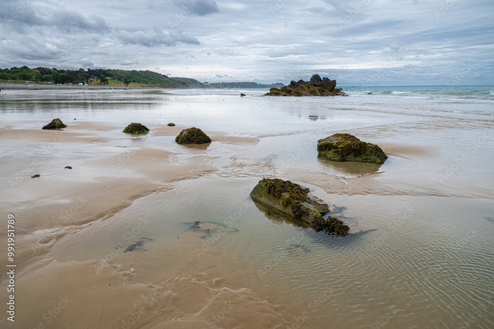 Fototapeta premium Plage de Saint-Pabu in Brittany, France