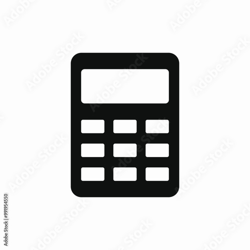 calculator count icon sign vector