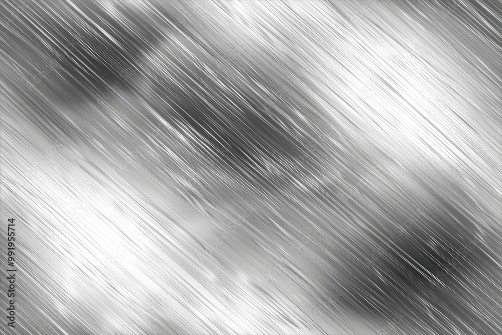 Aluminum seamless dynamic abstract background featuring streaks of light and dark gray tones, creating a sense of motion and depth. The texture is smooth. Aluminum seamless dynamic abstract background featuring streaks of light and dark gray tones, creating a sense of motion and depth. The texture is smooth.