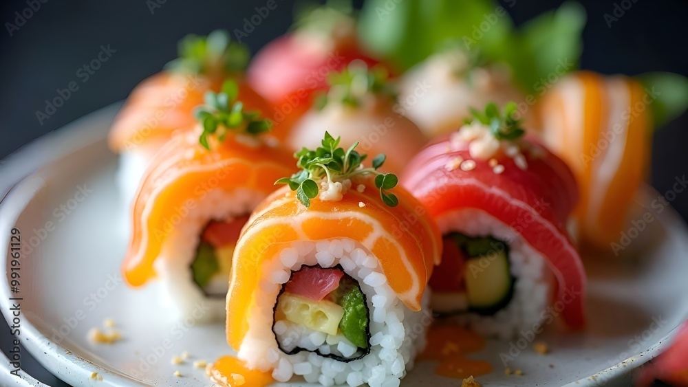 all you can eat - sushi with salmon all you can eat - sushi with salmon