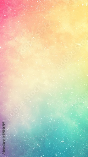 Orange teal green pink blurred grainy gradient background noise texture effect vertical frame