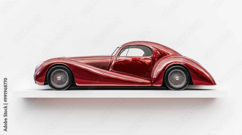 Fototapeta premium A breathtaking classic automobile with an exceptional vintage design, showcased on a