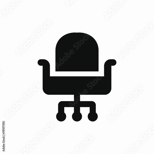 office armchair icon sign vector