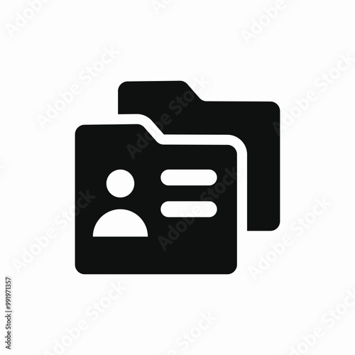 person files icon sign vector