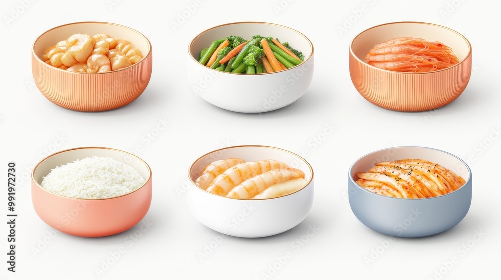 Indulge in Delicious Seafood and Vegetable Bowls for Wholesome and Healthy Meals Indulge in Delicious Seafood and Vegetable Bowls for Wholesome and Healthy Meals