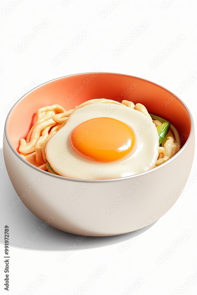 Indulge in a Delicious Ramen Bowl topped with a Fried Egg and carefully selected Fresh Ingredients Indulge in a Delicious Ramen Bowl topped with a Fried Egg and carefully selected Fresh Ingredients