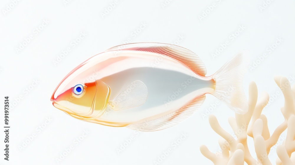 Obraz premium A Vibrant and Colorful Array of Tropical Fish Swimming Gracefully in a Coral Reef Environment