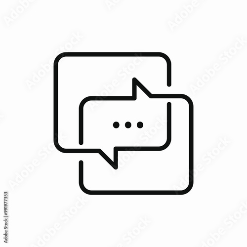 speech bubble talk icon sign vector