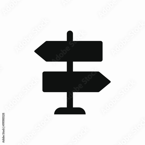 way direction icon sign vector