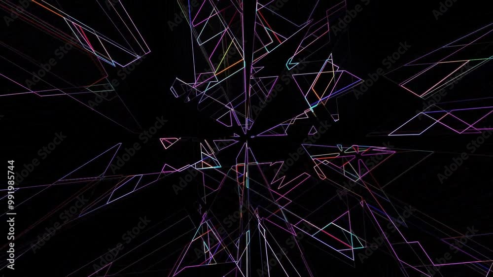 Abstract background with lines. Looping video Abstract background with lines. Looping video