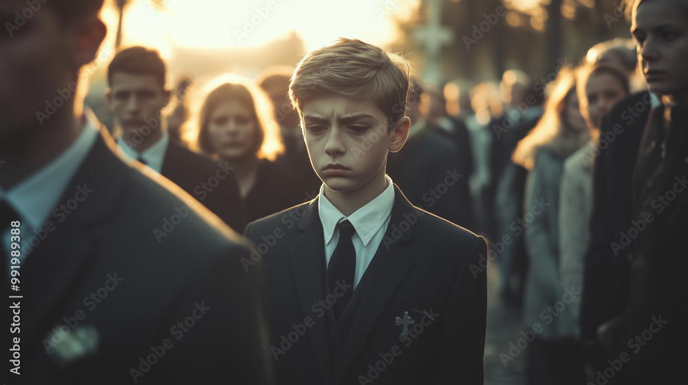 Fototapeta premium Common American Funeral Scene