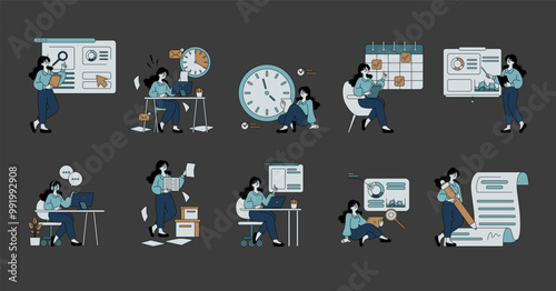 Business People. Flat Vector Illustration