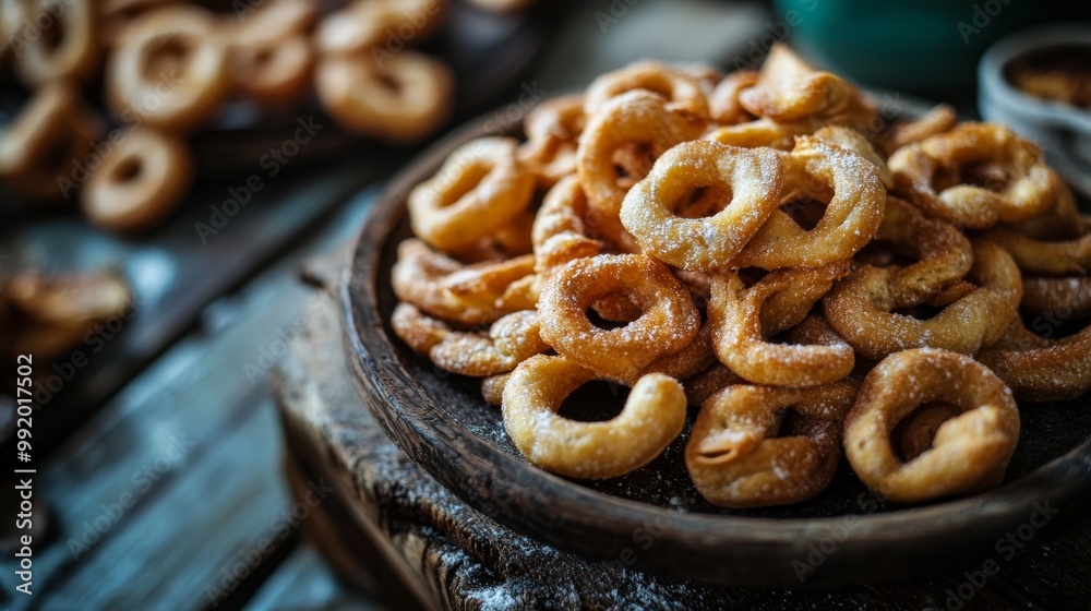 Crunchy Italian taralli snacks Crunchy Italian taralli snacks