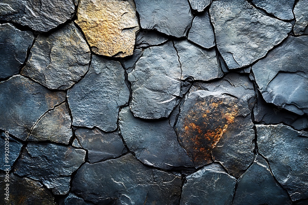 Dark gray textured stone wall background Dark gray textured stone wall background