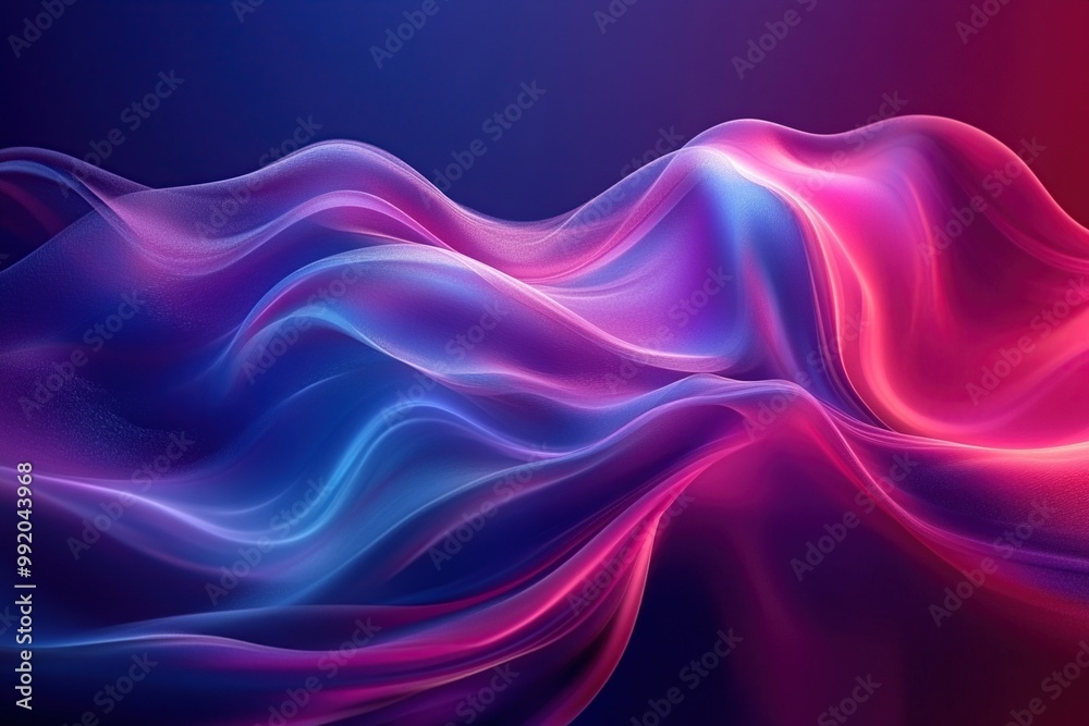 A high-resolution, minimalist abstract background featuring fluid waves of vibrant colors in shades of blue and purple. A high-resolution, minimalist abstract background featuring fluid waves of vibrant colors in shades of blue and purple.