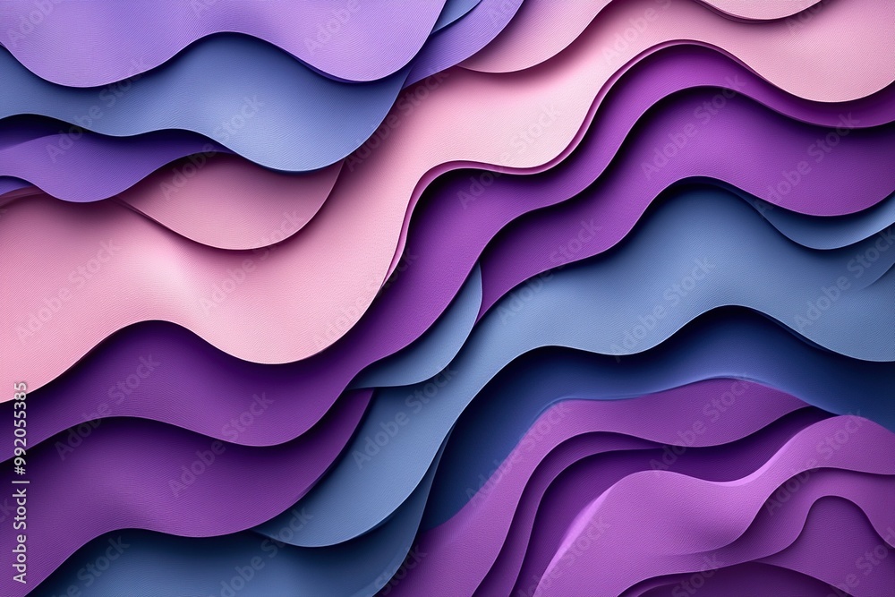 A high-resolution, minimalist abstract background featuring fluid waves of vibrant colors in shades of blue and purple. A high-resolution, minimalist abstract background featuring fluid waves of vibrant colors in shades of blue and purple.